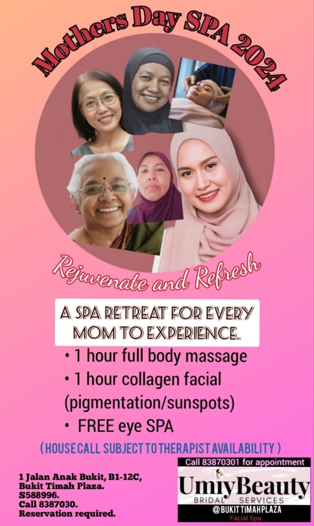 mother's day spa Singapore muslimah spa 
